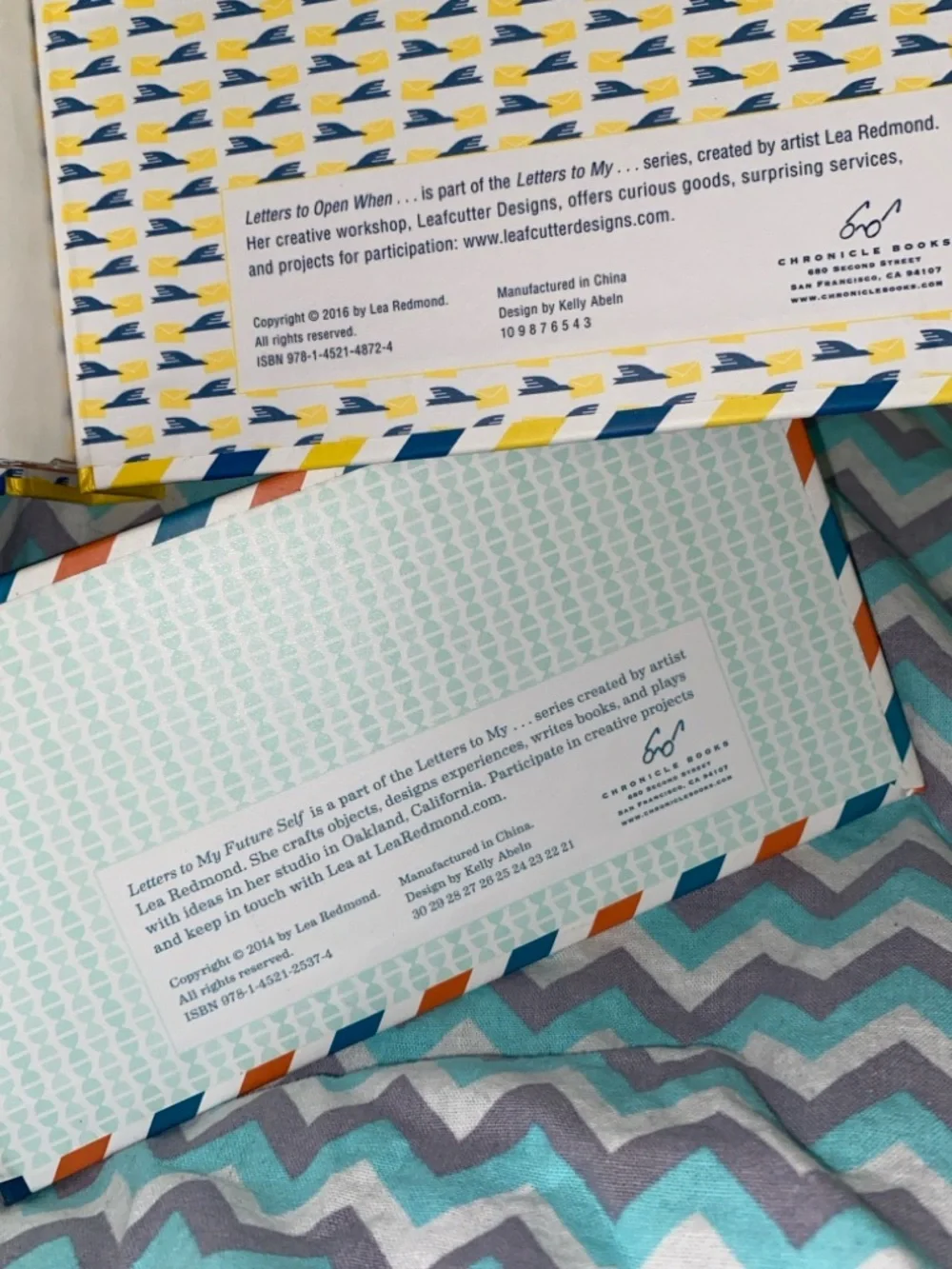 Set of 2: Chronicle Books Letters to my future self & Letters to open when…
